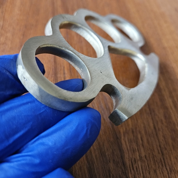 Belt Buckle Knuckles Solid Brass, Handmade - Picture 3 of 4